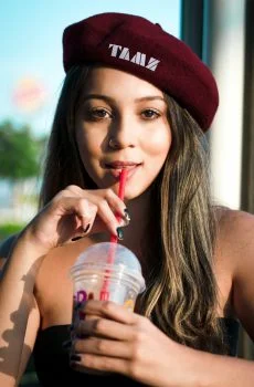 Splash of Maroon Beret
